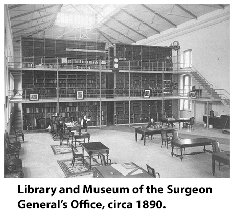 Surgeon General Office Library, circa 1890.