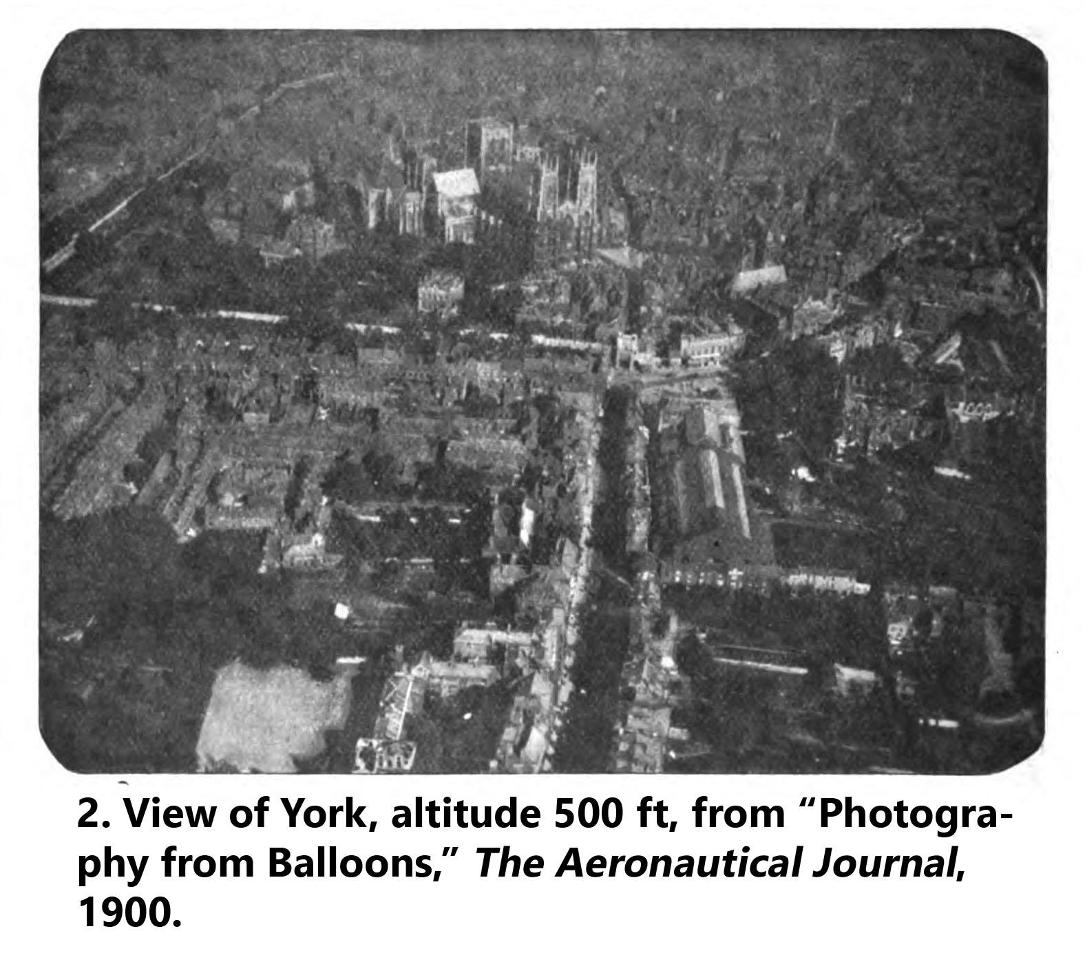 Aerial photo of the City of York from 500 ft, 1900