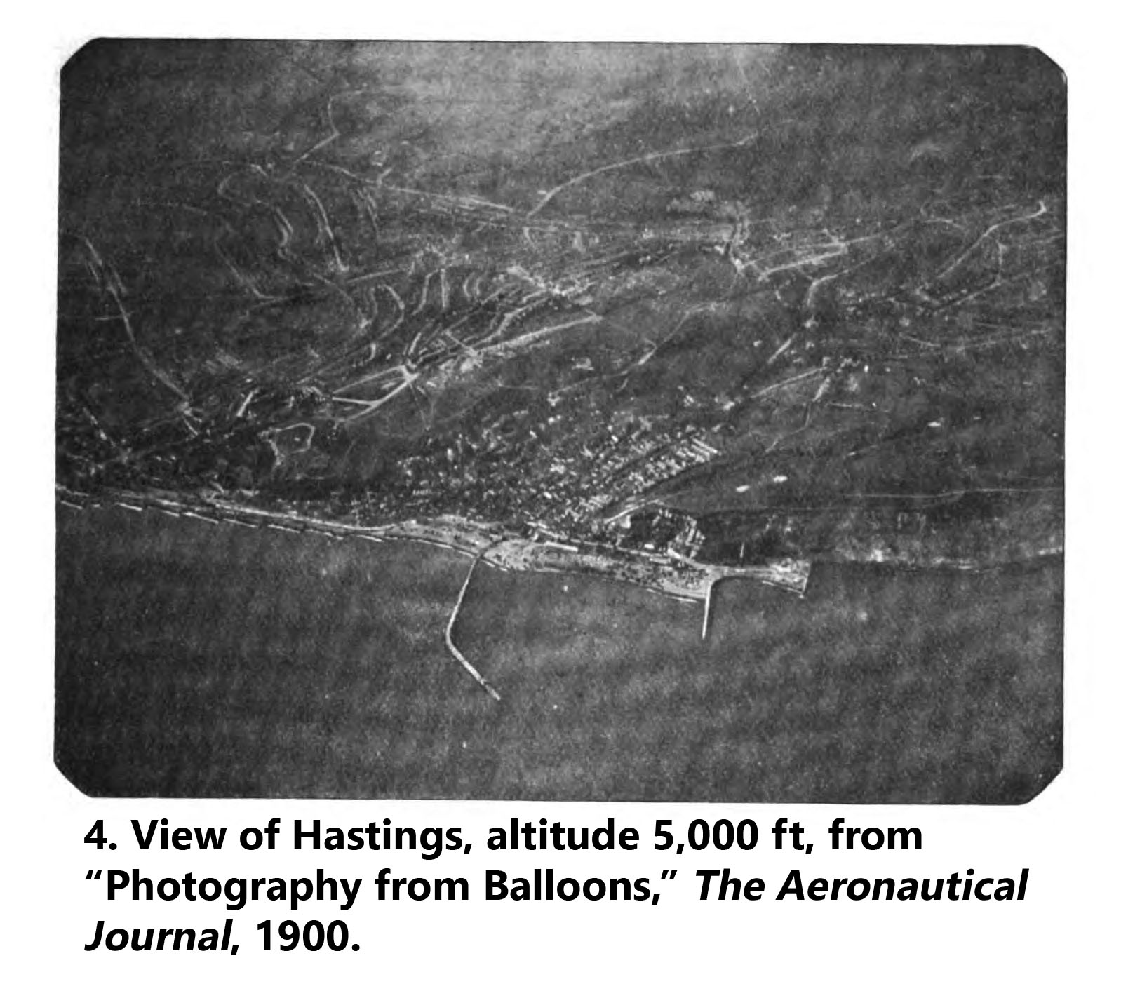 Aerial photo of Hastings, taken from 5,000 ft, 1900