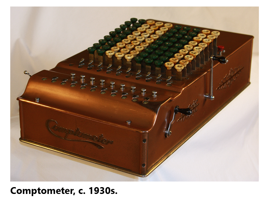 Picture of a Comptometer