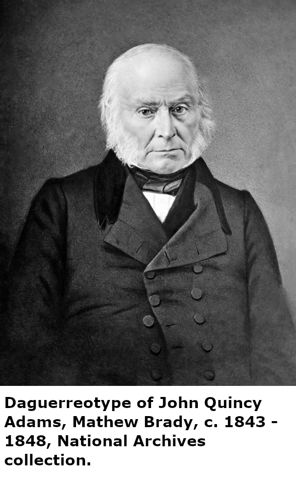 Photograph of John Quincy Adams.