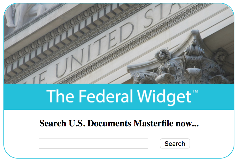 USDM Federal Widget