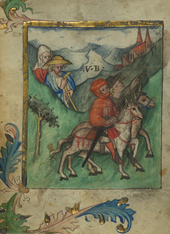 Picture of illuminated manuscript page from the Walters Museum collection